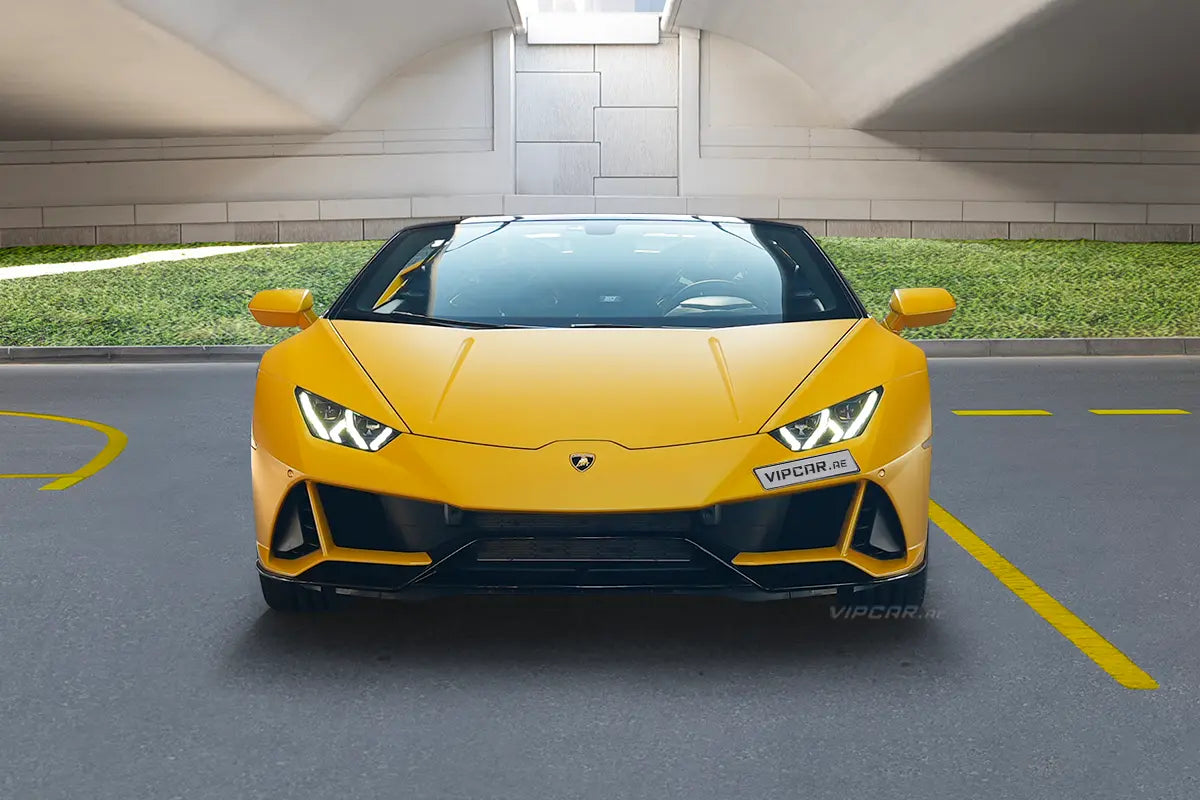 Lamborghini Huracan evo spyder  FROM 2855  TO 3399 AED /Day